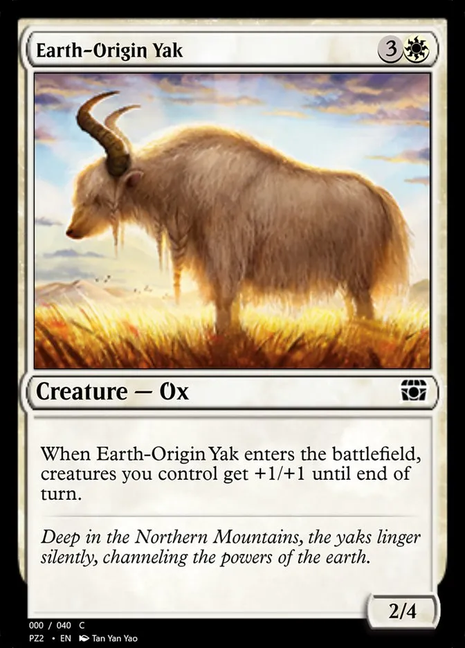 Earth-Origin Yak Front Face