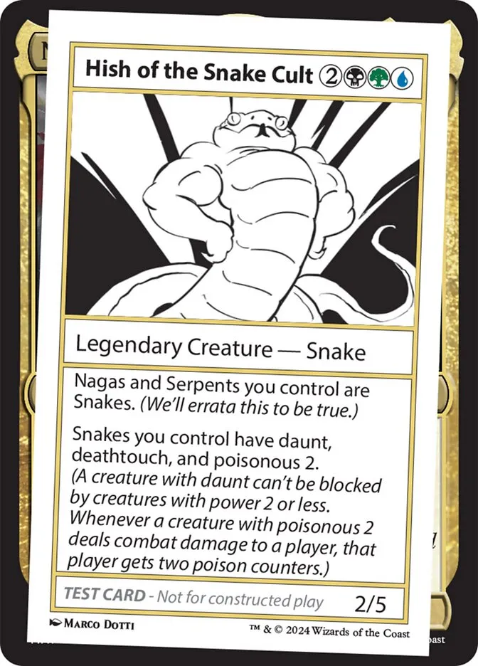 Hish of the Snake Cult Front Face