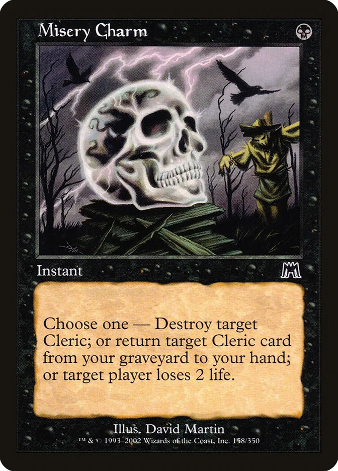 Misery Charm Front Face