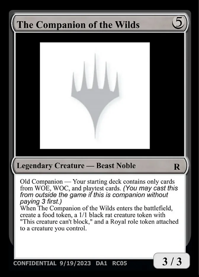 The Companion of the Wilds Front Face