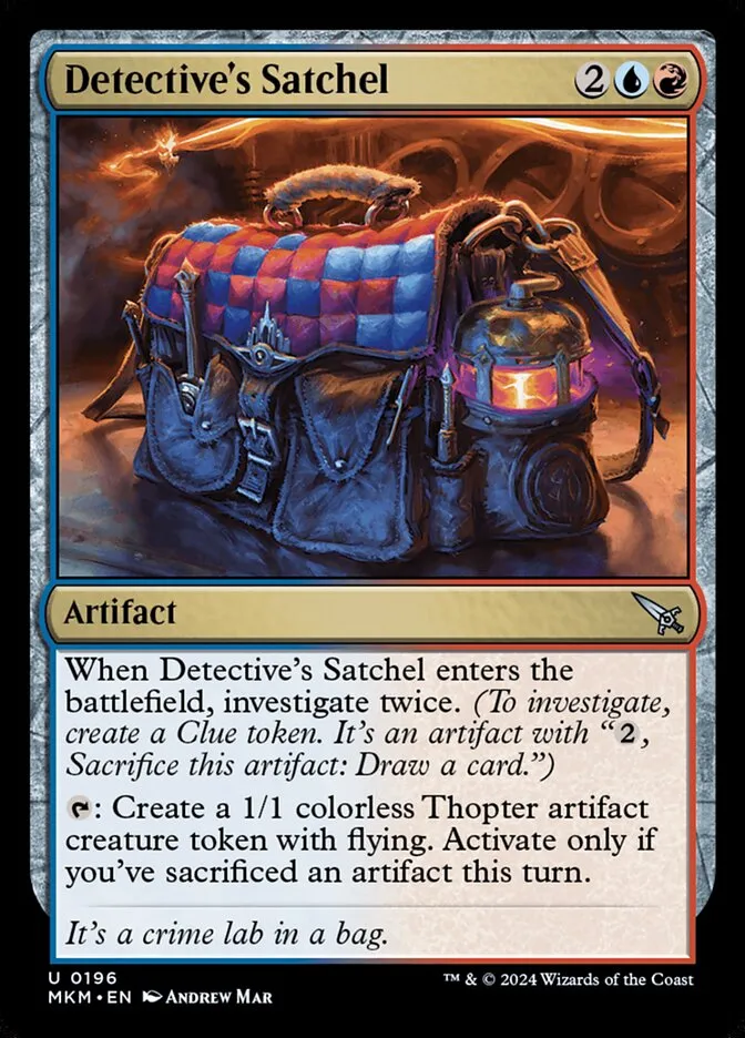 Detective's Satchel Front Face