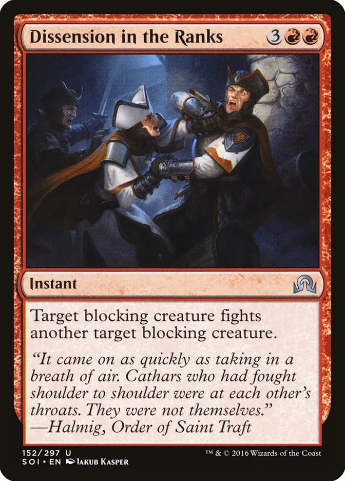 Dissension in the Ranks Front Face