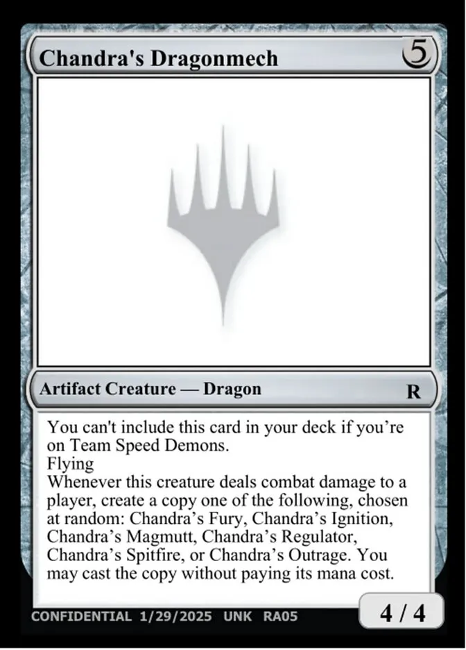 Chandra's Dragonmech Front Face
