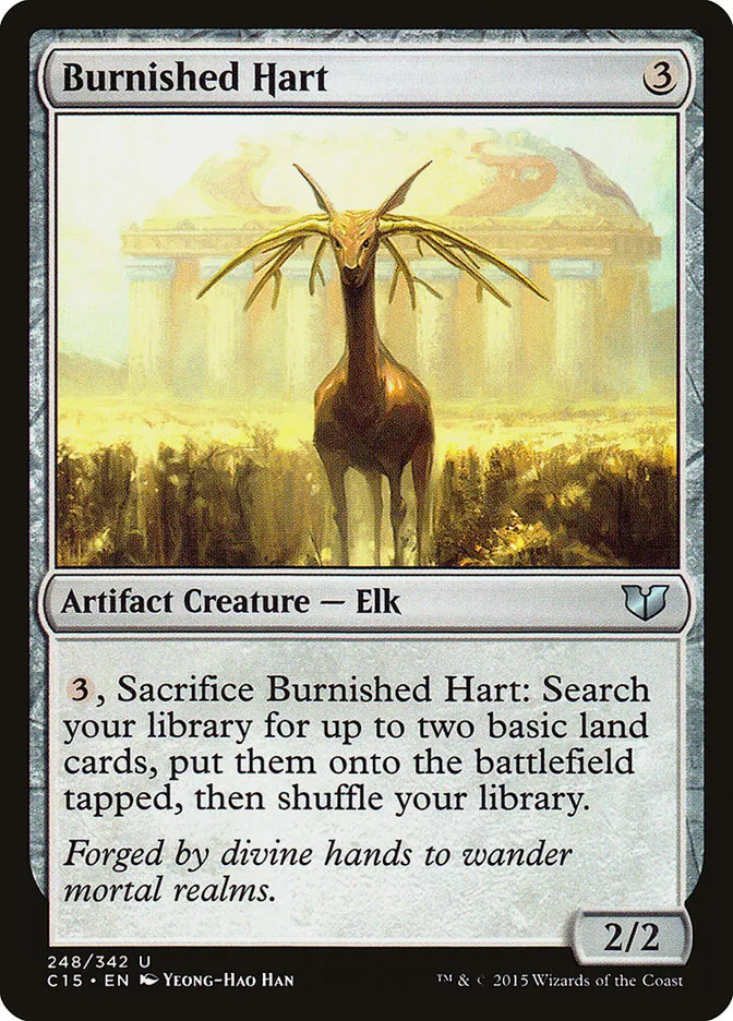 Burnished Hart Front Face