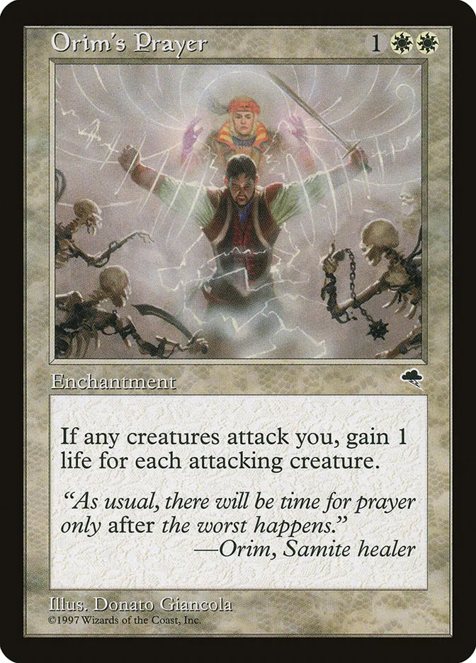 Orim's Prayer Front Face