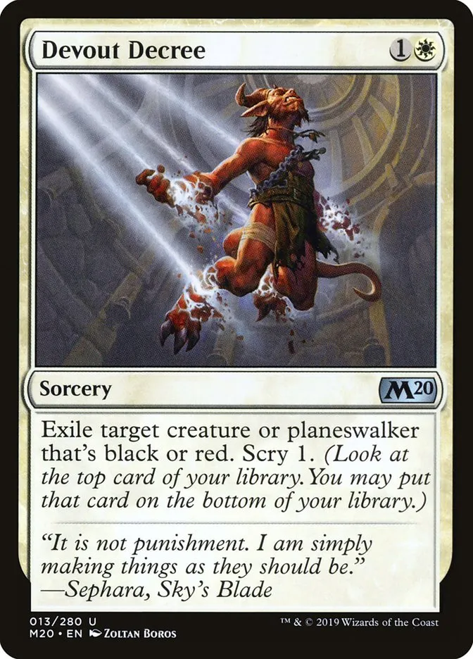 Devout Decree Front Face