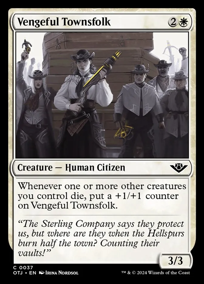 Vengeful Townsfolk Front Face
