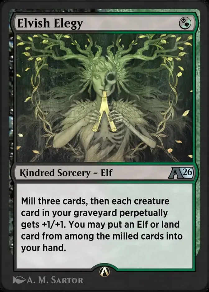 Elvish Elegy Front Face