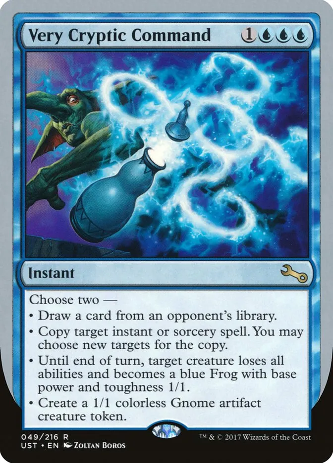 Very Cryptic Command Front Face