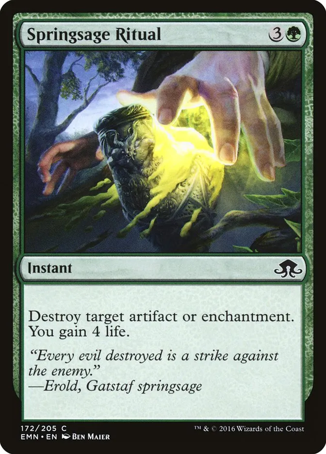 Springsage Ritual Front Face