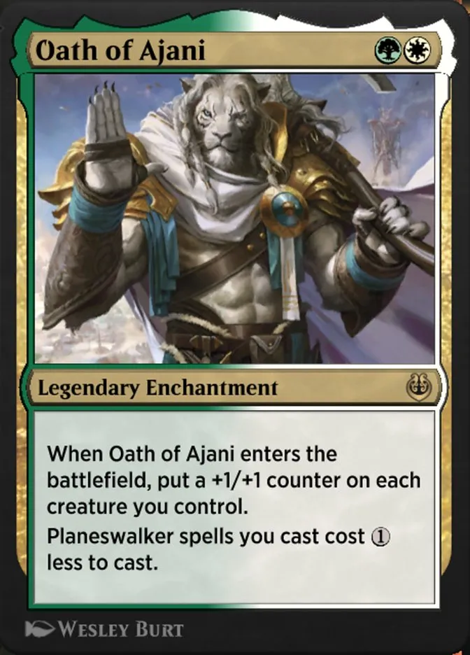 Oath of Ajani Front Face