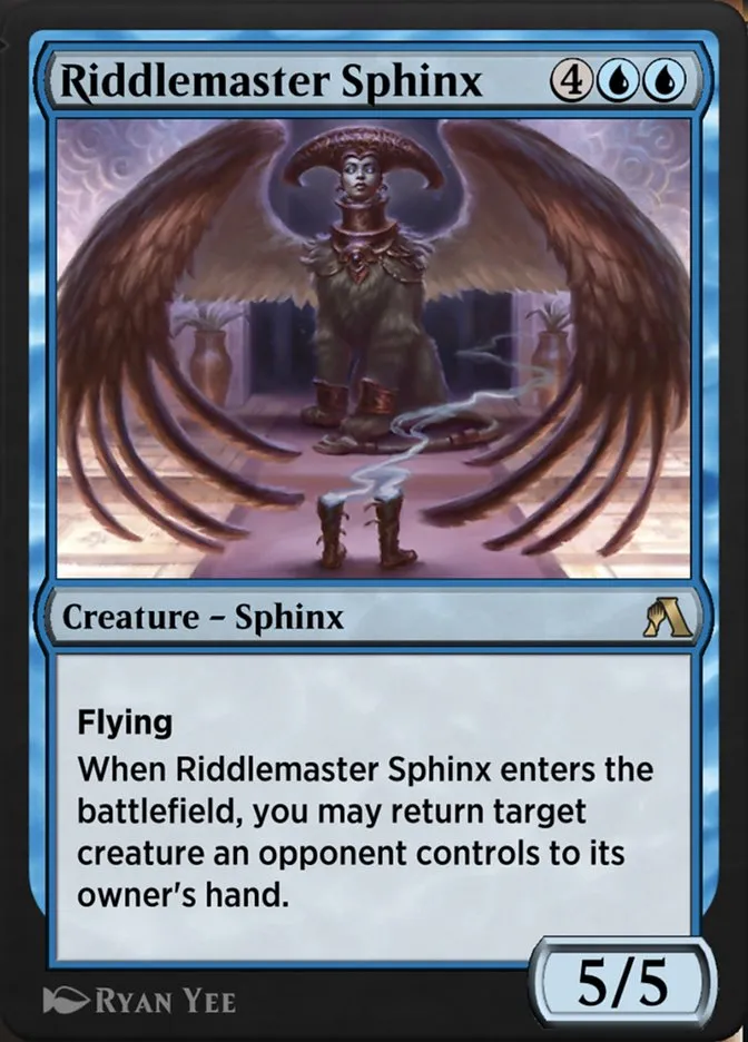 Riddlemaster Sphinx Front Face