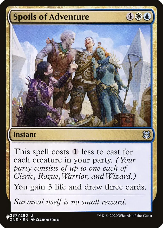 Spoils of Adventure Front Face
