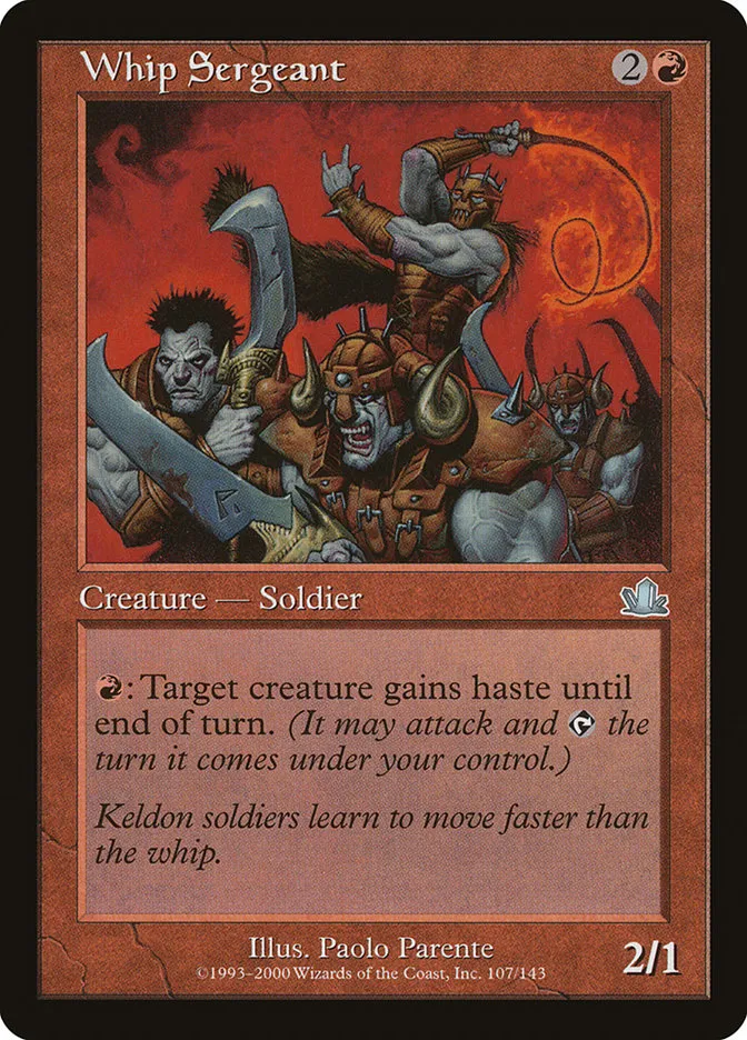 Whip Sergeant Front Face