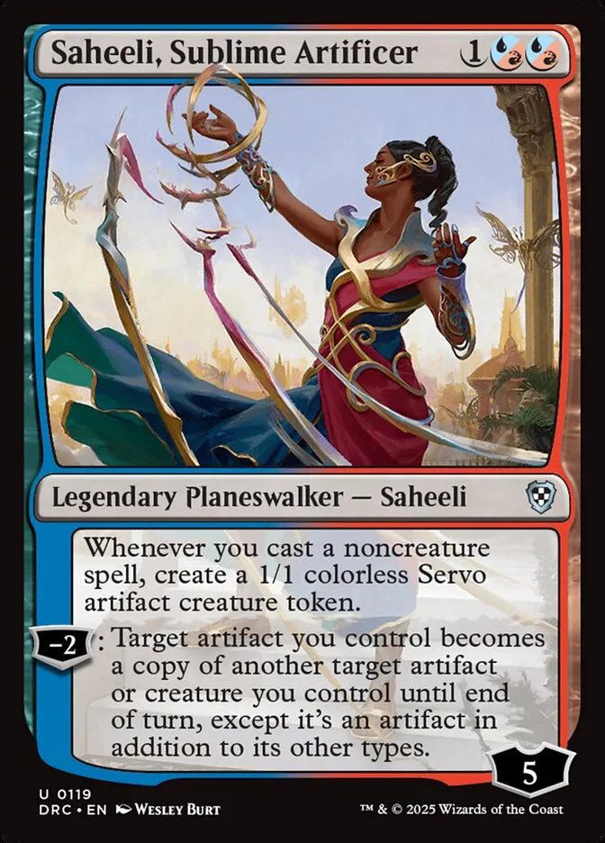 Saheeli, Sublime Artificer Front Face