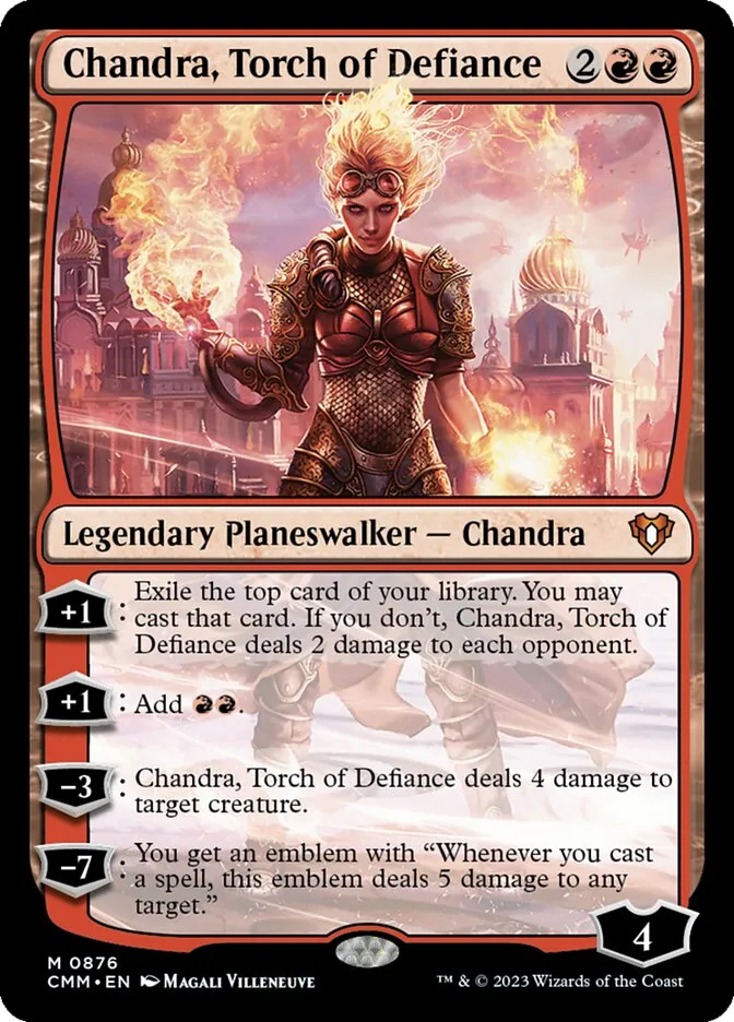 Chandra, Torch of Defiance Front Face