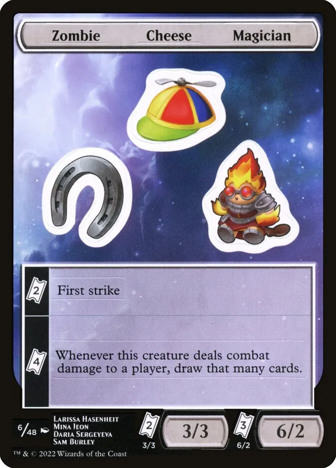 Zombie Cheese Magician Front Face