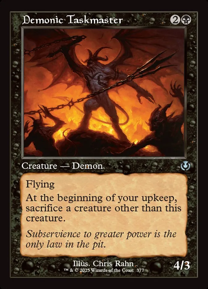 Demonic Taskmaster Front Face