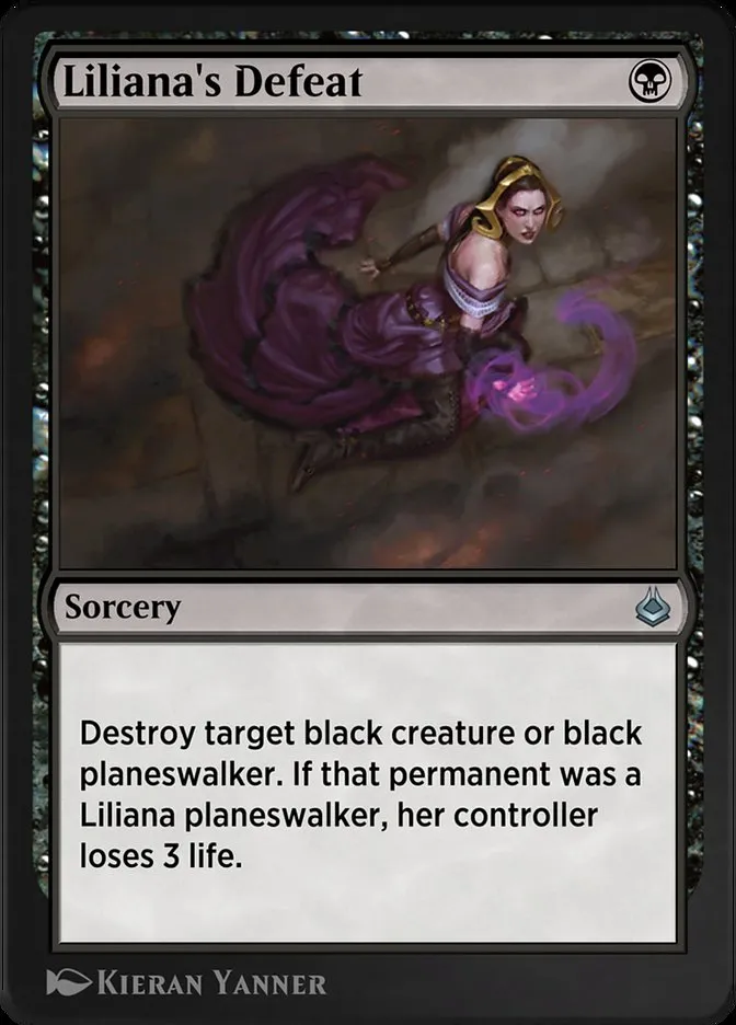 Liliana's Defeat Front Face