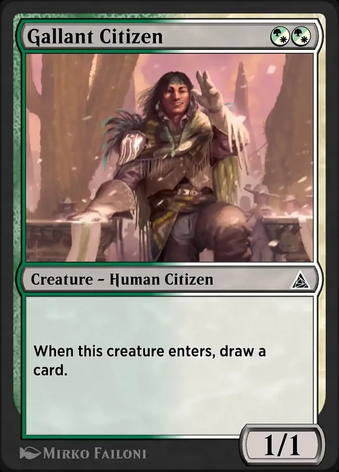 Gallant Citizen Front Face