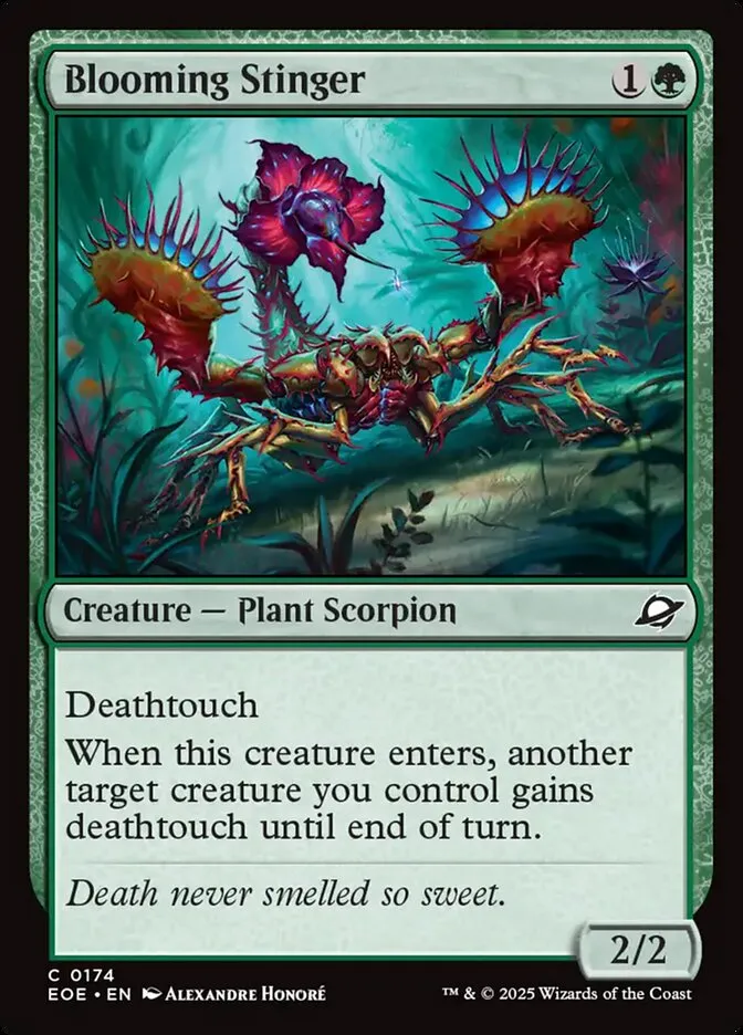 Blooming Stinger Front Face