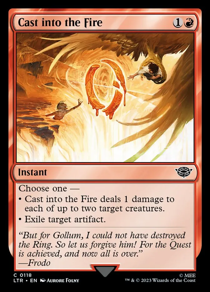 Cast into the Fire Front Face