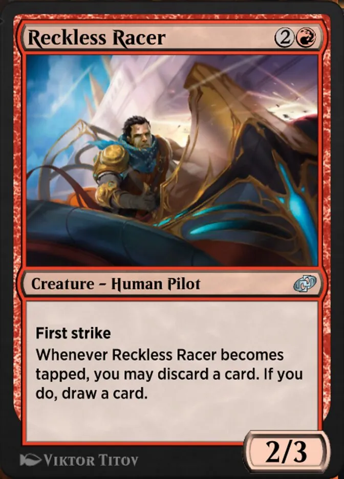 Reckless Racer Front Face