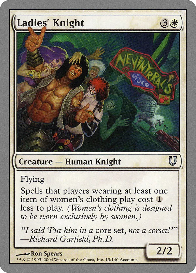 Ladies' Knight Front Face