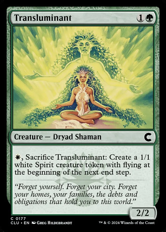 Transluminant Front Face