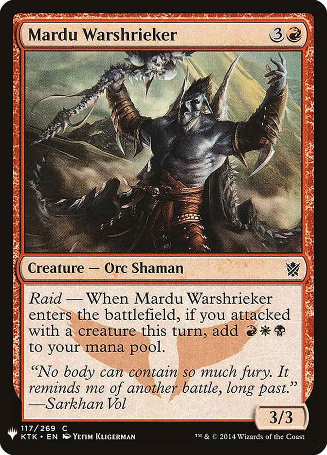 Mardu Warshrieker Front Face