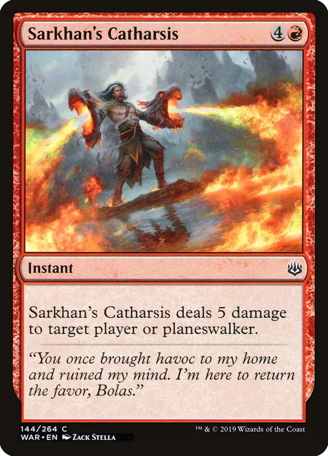 Sarkhan's Catharsis Front Face