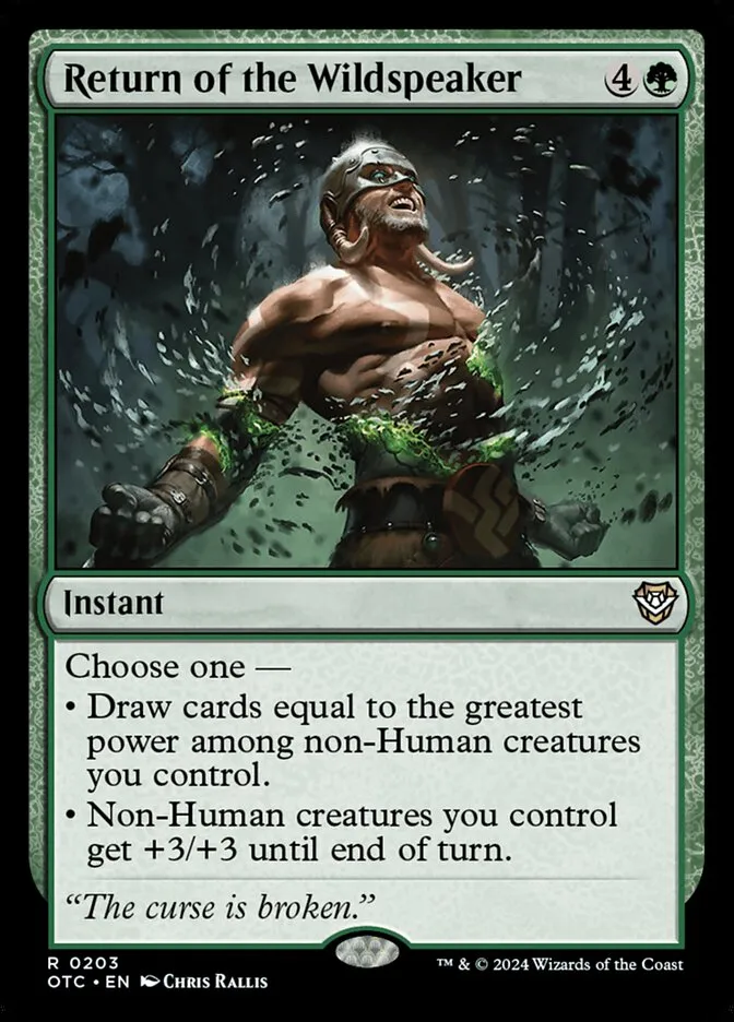 Return of the Wildspeaker Front Face