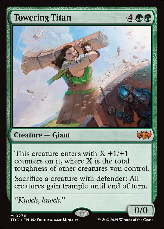 Towering Titan Front Face