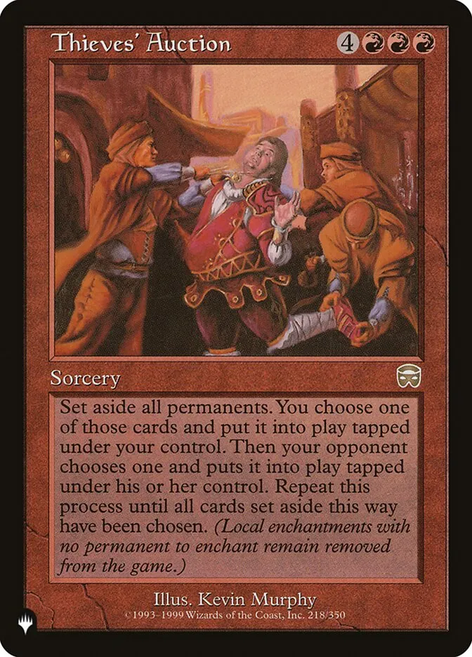 Thieves' Auction Front Face