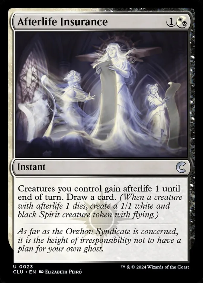 Afterlife Insurance Front Face