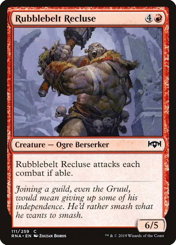 Rubblebelt Recluse Front Face