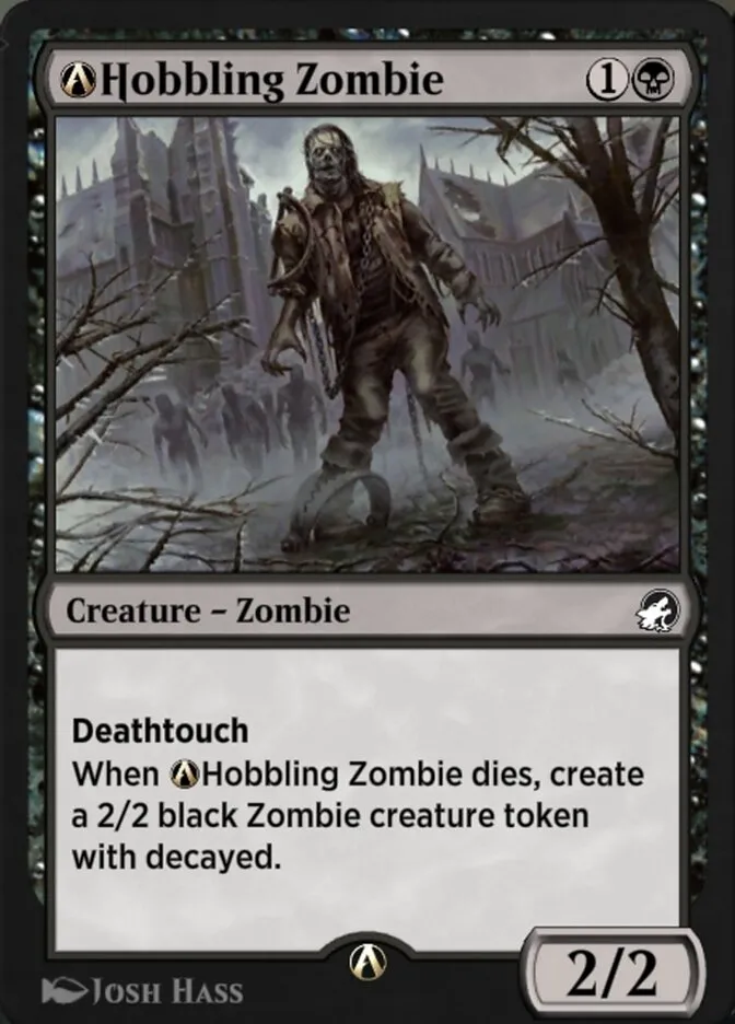 A-Hobbling Zombie Front Face