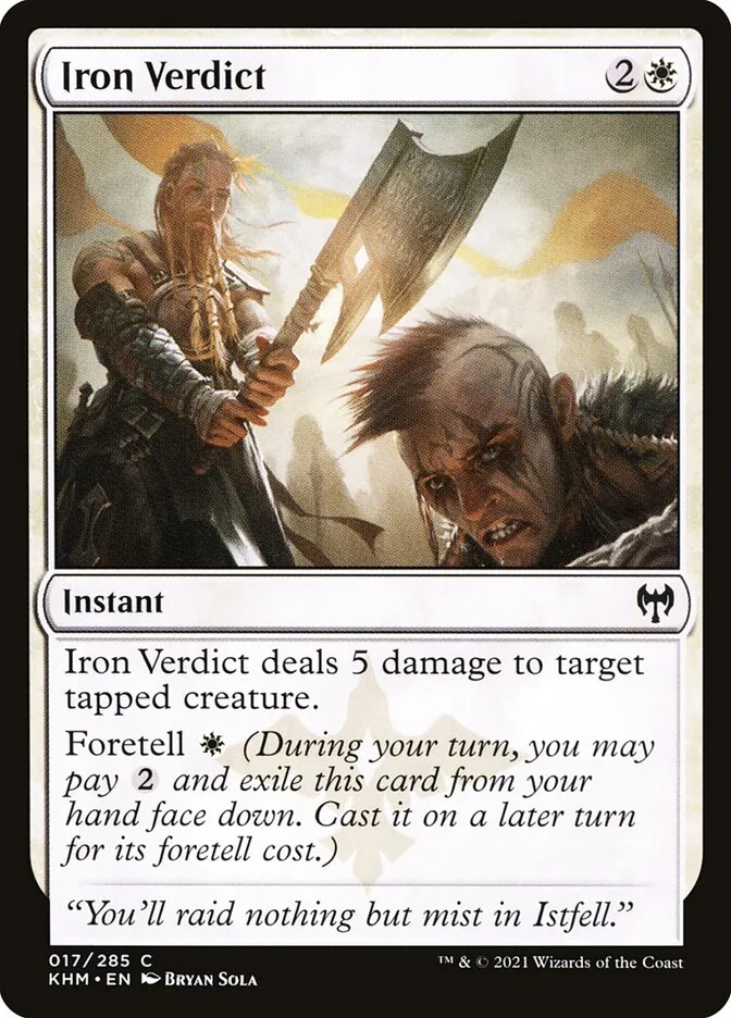 Iron Verdict Front Face