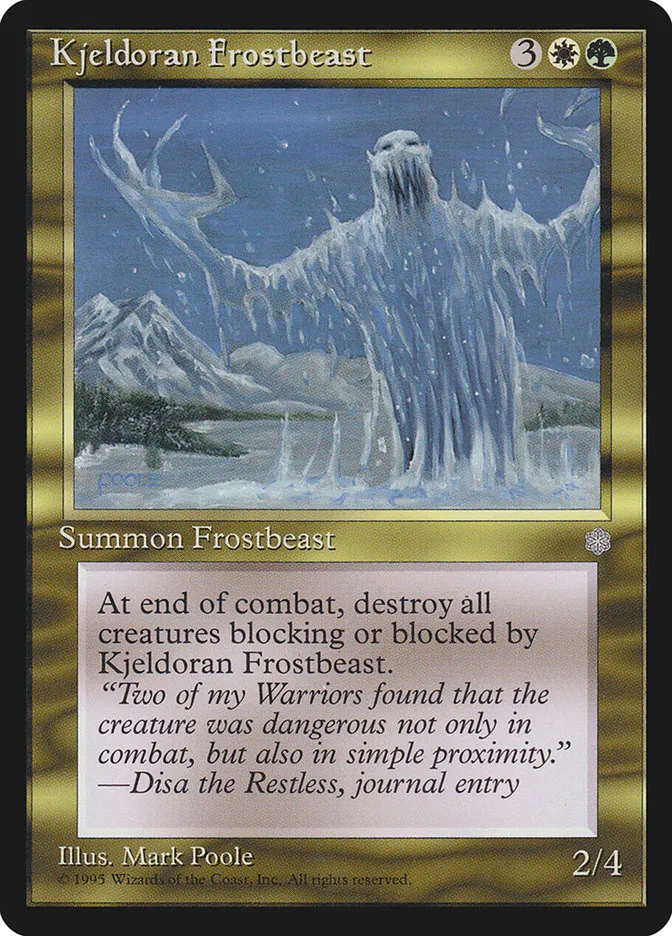 Kjeldoran Frostbeast Front Face