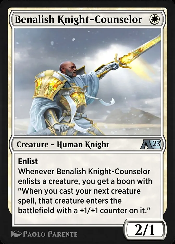 Benalish Knight-Counselor Front Face