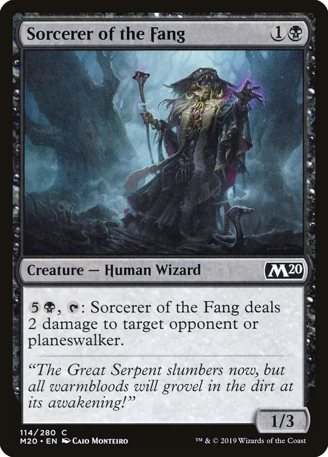 Sorcerer of the Fang Front Face