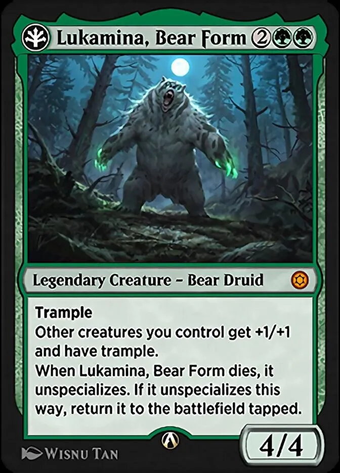 Lukamina, Bear Form Front Face