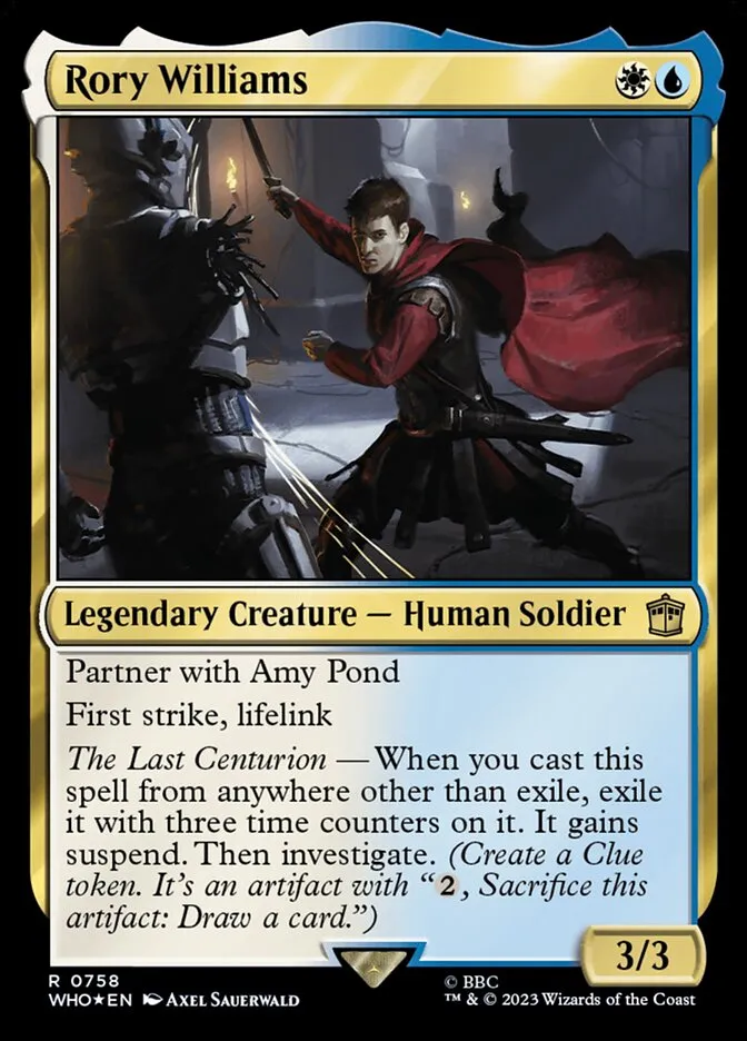 Rory Williams Front Face