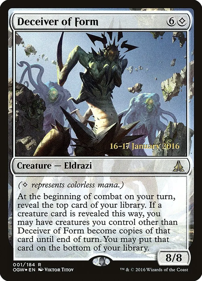 Deceiver of Form Front Face