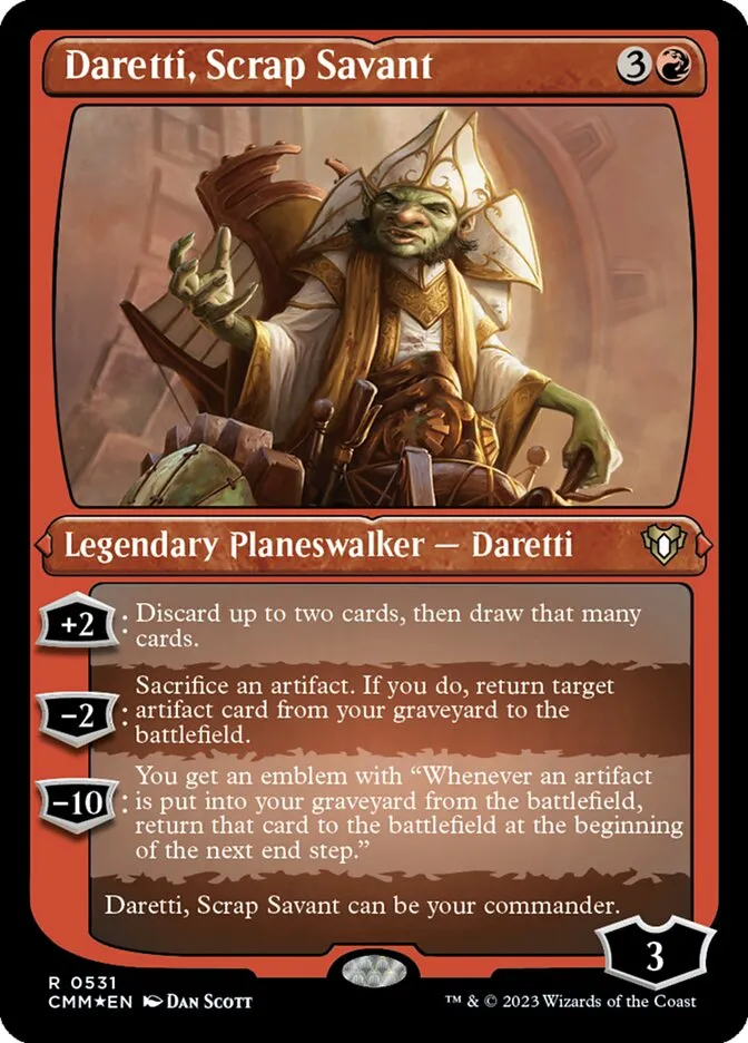 Daretti, Scrap Savant Front Face