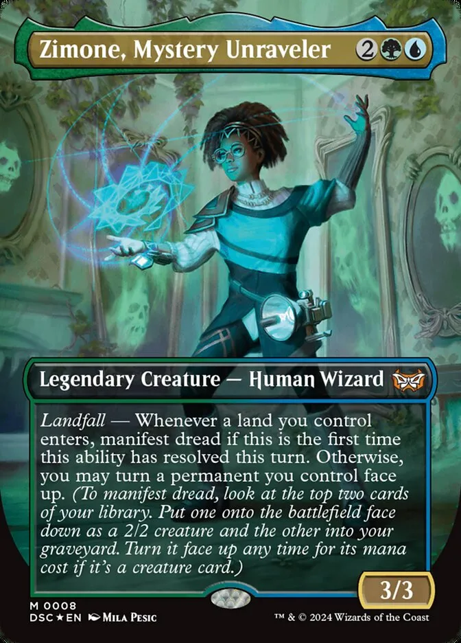 Zimone, Mystery Unraveler Front Face