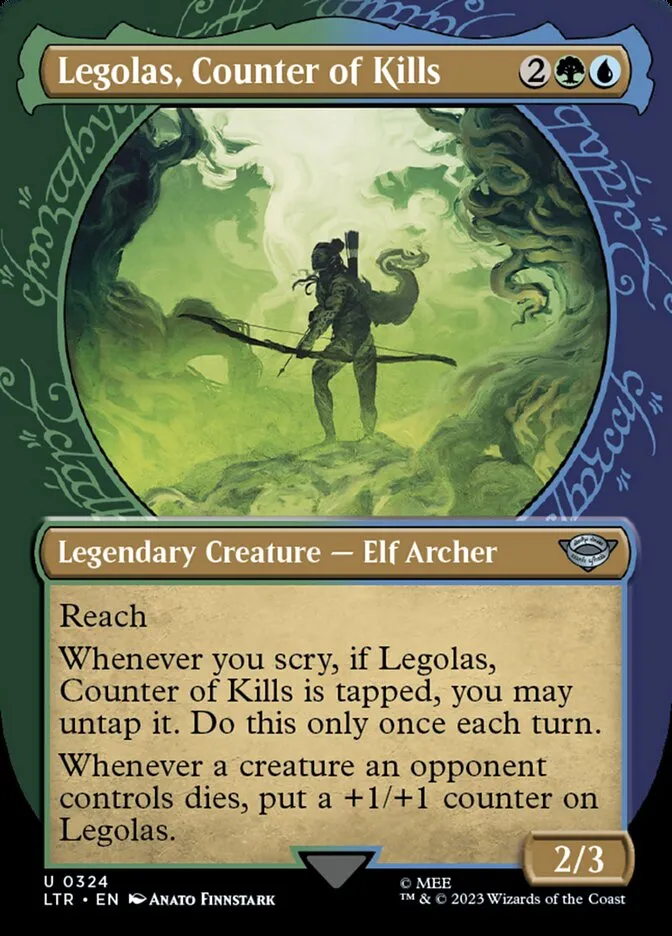 Legolas, Counter of Kills Front Face
