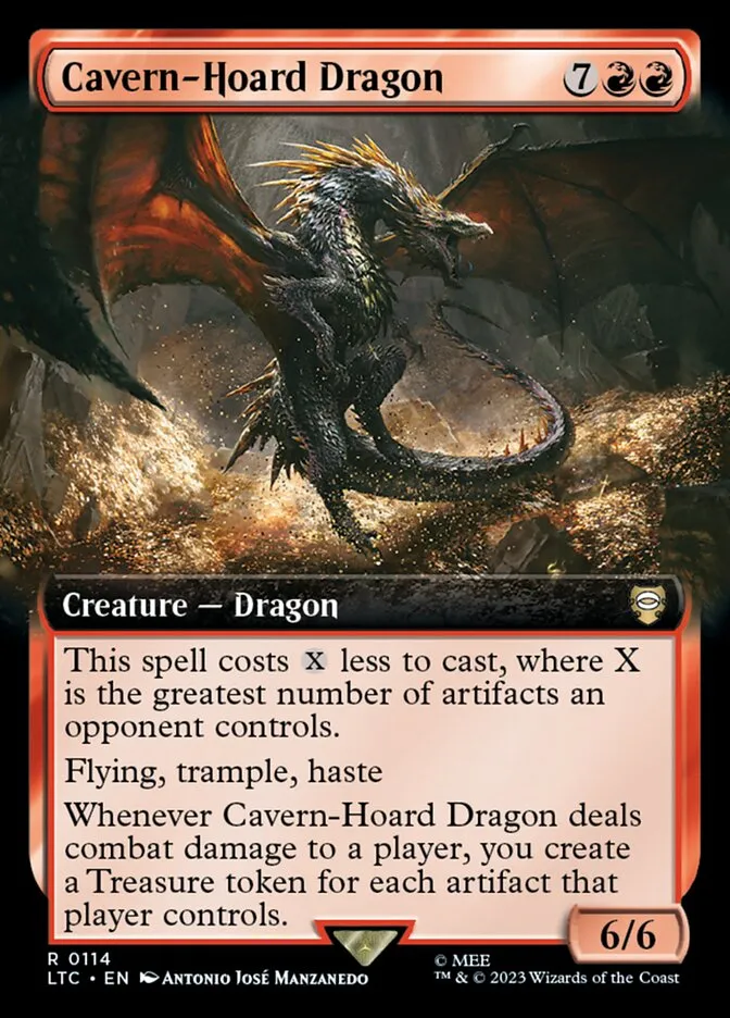Cavern-Hoard Dragon Front Face