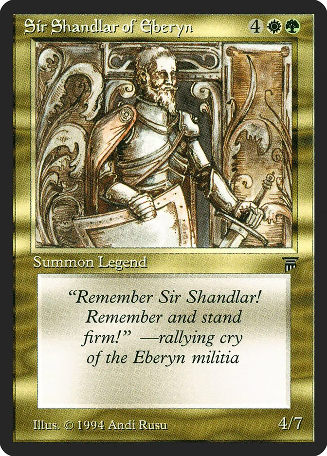 Sir Shandlar of Eberyn Front Face