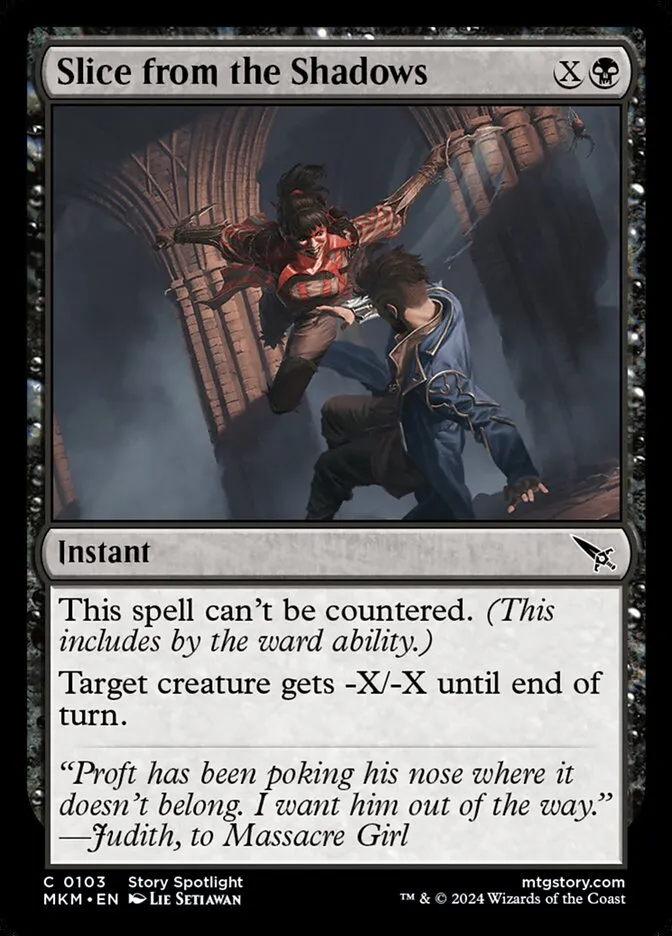 Slice from the Shadows Front Face